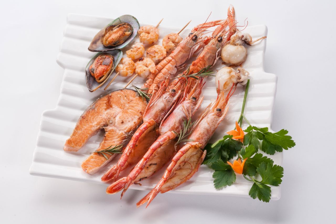 Different types deals of seafood